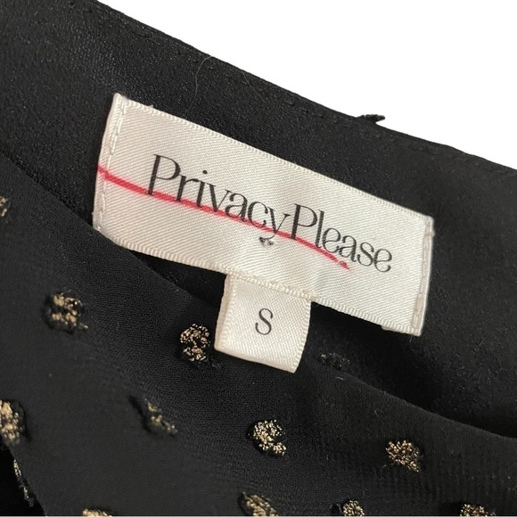Revolve Privacy Please Claire Top, Black & Gold, Size S - Picture 5 of 6